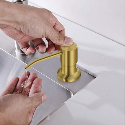 Soap Dispenser for Kitchen Sink, Kichen Sink SoapDispenser, 47" Extension Tube kit, Under Sink SoapDispenser Pump, No Need More Refills, Good Suction Power, Golden