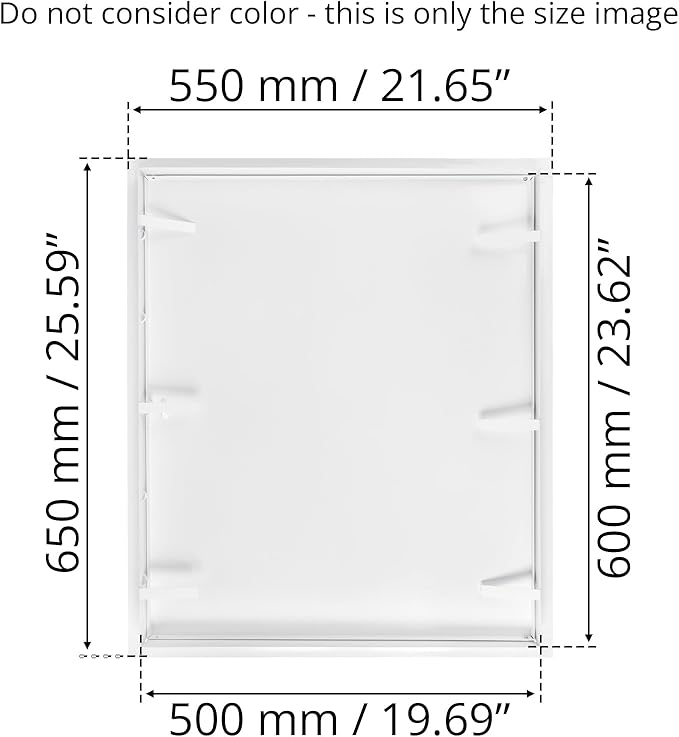 20 x 24 Inch White Rectangular Metal Plumbing Access Panel - Indoor Wall Access Door for HVAC, Wall, Ceiling, and Drywall with Panel - Opening Box Door Cover - Easy to Install