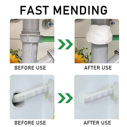 2025 Upgrade Repair Sealing Clay, Waterproof Sealant Mastic, Cement Crack Filler, Quick Mending Mud for Drain Connection, Wall Hole, Air Conditioning Hole Waterproof Seal Putty (6)