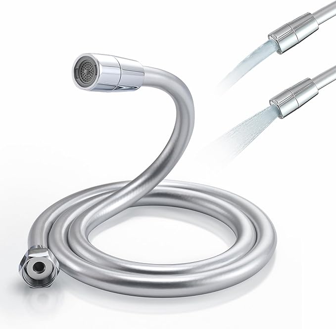 Rv Shower Head With Hose 59 Inches,Faucet Sprayer Hoses,Sink Hose Attachment for Portable Hand Held Shower Head Sprayer,Shampoo Sprayer Hose for Bathing Baby,Pets,Washing Hair,Rinsing