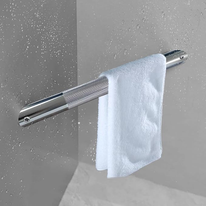 Shower Foot Rest for Shaving Legs Shower Foot Stool- Wall Mounted Bathtub Foot Rest Stainless Steel Foot Rset Bar (Polished Chrome)