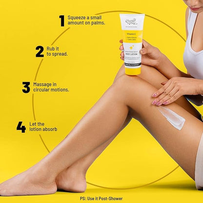 Chemist at Play Brightening Body Lotion with Ceramides | Alpha Arbutin, Camu Camu & Vitamin C | All Skin Types | For Bright, Moisturized & Glowing Skin | 200 ml