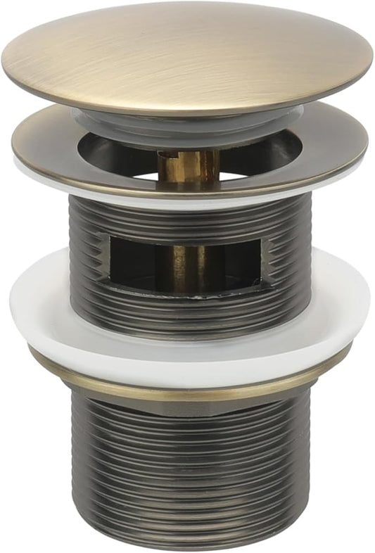 Bronze Freestanding Bathtub Drain Stopper, Compatible with Drain Rough-in Kit