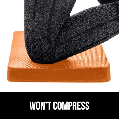 GORILLA GRIP Extra Thick Patent Pending Soft Foam Kneeling Pad, Supportive Large Cushion Knee Pads for Gardening, Baby Bath Time, Dirt and Water Resistant, Workout and Garden Supplies, 17.5x11, Orange