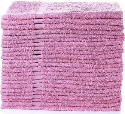 Simpli-Magic Cotton Set, Hand Towels, 16 in x 27 in, Pinky, Pack of 12