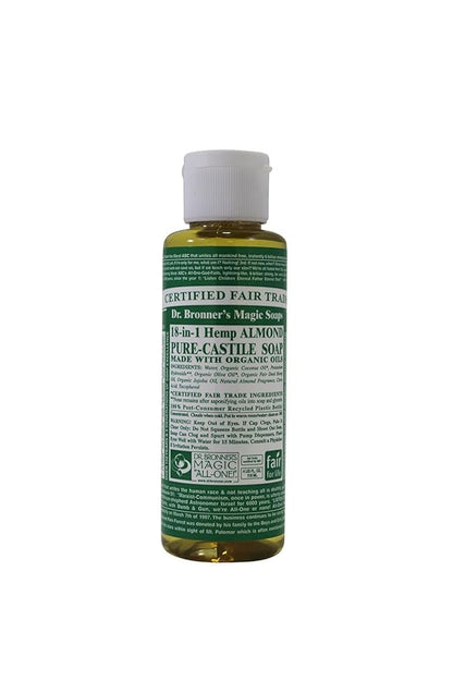 Dr Bronners Magic Soap All One Csal04 4 Oz Almond 18 In 1 Dr. Bronner'S Liquid Soap