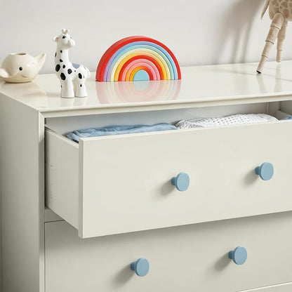Ravinte 30 Pack Cabinet Knobs Light Blue Kitchen Cabinet Knobs Round Dresser Drawer Pulls Closet Door Pulls 1-1/5 Inch