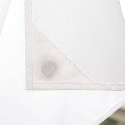 River Dream Heavyweight No Hooks Required Dotted Waffle Weave Shower Curtain with Snap in Liner - 71W x 74H,Hotel Grade,Spa Like Bath Curtain,Linen