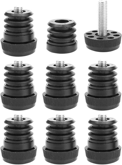 uxcell Leveling Feet 1" 25mm OD Round Insert Furniture Adjustable Leveler 8 Sets