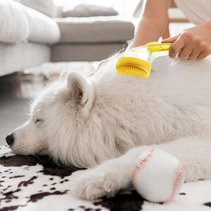 Dog Bath Brush, Pet Grooming Massage Scrubber for Long and Short Hair, 2025 Model (blue)