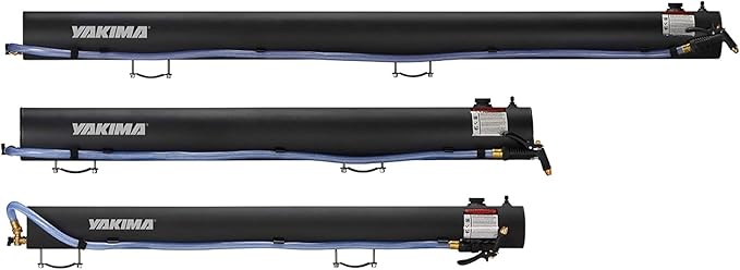Yakima RoadShower Portable Aluminum Pressurized Water Storage with Garden Hose Adapter and 2 Outlet Water Ports