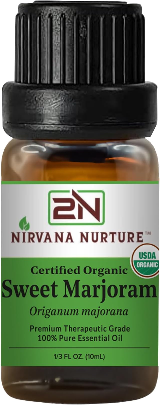 Sweet Marjoram Essential Oil USDA Certified Organic, 100% Pure Natural Premium Grade, Undiluted