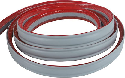 Flexible Trim Caulk Strip, Peel and Stick Trim for Molding, Tile Edge, Ceiling, Wall Corner, Baseboard, Floor(Gray)