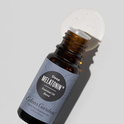 Edens Garden Melatonin Sleep Essential Oil Blend- 100% Pure Premium Grade, Undiluted, Natural, Therapeutic, Aromatherapy, The Best for Diffusing, Skin, Face, Humidifiers 10 ml (.33 fl oz)