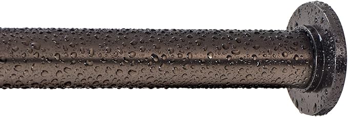 Ivilon Tension Curtain Rod - Spring Tension Rod for Windows or Shower, 36 to 54 Inch. Oil Rubbed Bronze ORB