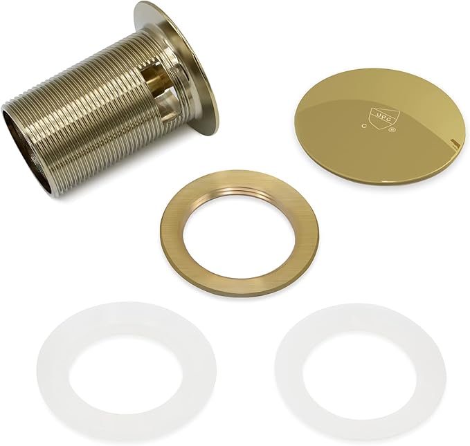 FerdY Pop-up Drain for Freestanding Bathtub, Gold Finish, cUPC Certification, Freestanding Bathtub Drain Stopper