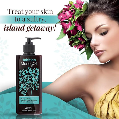 Body Drench Tahitian Monoi Oil Body Lotion for Women - Ultra-Hydrating Moisturizer with Gardenia & Coconut Oil Lotion for Dry Skin, Skincare, 16.9 fl oz