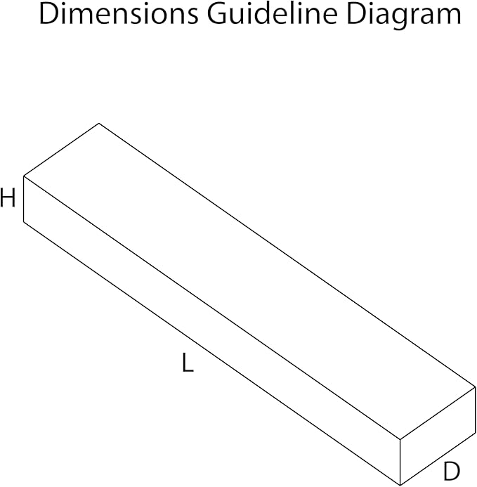 Urbandi Modern Floating Shelves 3 Inches Thick for Wall, Wide Shelves for Kitchen, Living Room, Bedroom, and Bathroom, Natural Pine Wood, Rustic Wooden Shelf, (Set of 2) (Jacobean, 48Lx3Hx8D)