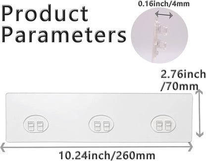 2 Pack Shower Caddy Adhesive for Replacement, Strong Transparent Adhesive for Shower Caddy Sticky Pads, No Drilling for Corner Shelf Basket, Bathroom Storage Shelves, Kitchen Racks and Soap Holder