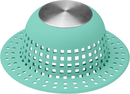 Shower Drain Hair Catcher Bathtub Drain Cover Shower Protector for Pop-Up & Regular Drains