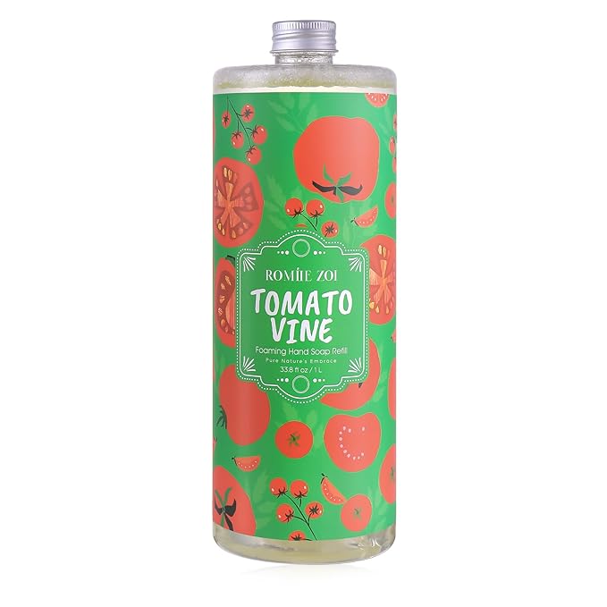 ROMIIE ZOI Liquid Hand Soap Refill, Tomato Vine, Gentle & Moisturizing Formula, 750 ML/ 26 FL OZ