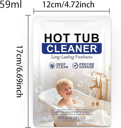 Tub Cleaner, 59ml Anti Scaling Long Lasting Cleaning Agent, Bathtub Cleaner for Sink, Floor, and Wall Surfaces, Fast Acting Effective Formula, Safe for Home and Commercial Use, for Dorm Room, Hotel
