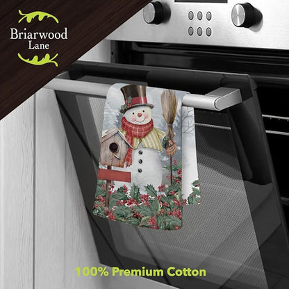 Briarwood Lane Jolly Snowman Welcome Cotton Hand Towel