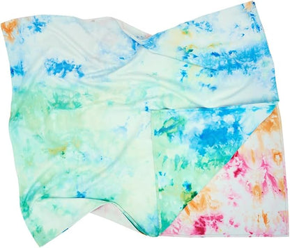 Dock & Bay Beach Towel - Quick Dry, Sand Free - Compact, Lightweight - 100% Recycled - Includes Bag - Sunset Splash - Large (160x90cm, 63x35)