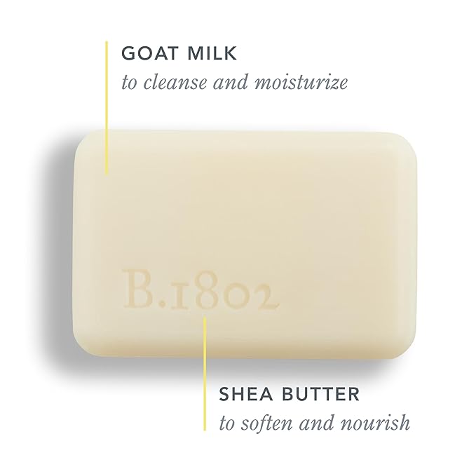 Beekman 1802 Pure Palm-Sized Bar Soap - Fragrance Free - 3.5 oz - Cleanses, Nourishes & Hydrates - Microbiome Friendly - No Irritation - Good for Sensitive Skin - Packaging May Vary