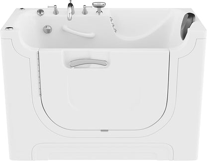 ANZZI Walk In Tubs PREMIUM 30"x60" Left Drain Wheelchair Accessible Walk-In Tub - 36 Jets, POWERED FAST DRAIN, V-Shape Back Massage, Gelcoat Construction | AMZ3060WCALWD