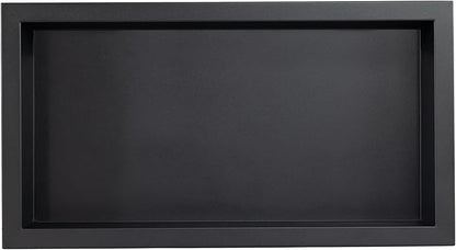 Stainless Steel Shower Niche No Tile Needed Recessed, 24" x 12" Recessed Wall Niche Shelf for Bathroom Storage Black