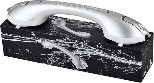 Suction Grab Bars for Bathtubs and Showers, Heavy Duty Shower Handle Removable Shower Handrails for Kids, Bathroom Safety Grip Waterproof(Silver)