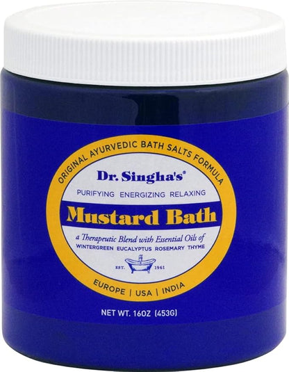 Dr. Singha's Mustard Bath, Therapeutic Bath Salts (16 Ounce)