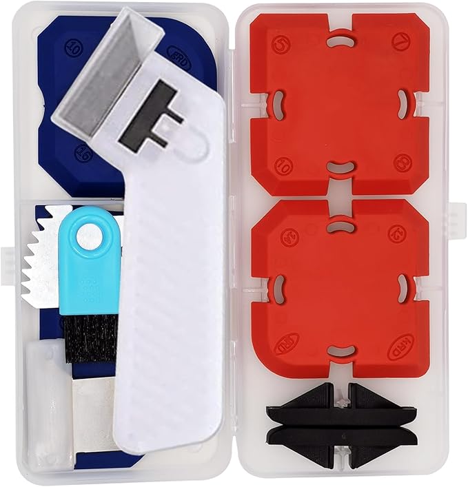 Professional Silicone Caulking Tool Kit, Reusable Silicone Profiling Kit with Sealant Finishing Tools and Caulk Removal Tools - Caulk Scraper Tool