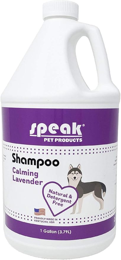 Natural Dog Shampoo, Calming Lavender, 1 Gallon