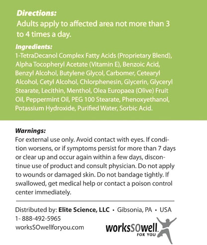 1tdc Joint & Muscle Relief Cream - Use On Back, Knee, Neck, Shoulder, Hip - Soothes Stiff Joints, Muscles, and Injuries in 5-10 Minutes - Relaxer - 4 oz