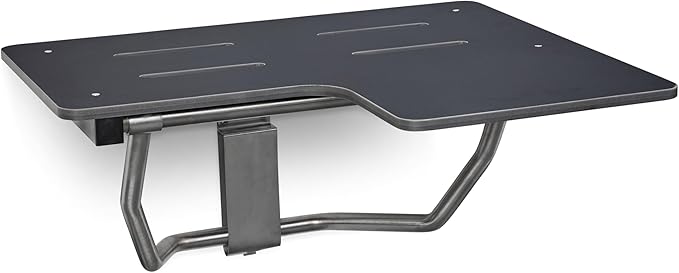 Seachrome 26" x 22.5” Black Reversible Folding Transfer Tub/Shower Seat, ADA Compliant