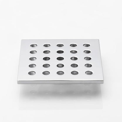 3.75 Inch Square Shower Drain Cover 95MM Floor Drain Grate (Chrome)