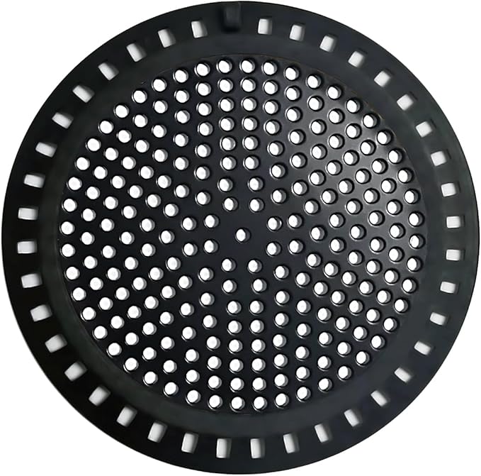 Hair Catcher Shower & Tub Drain Protector, Bathtub & Sink Drain Strainer, Flat & Round, Black