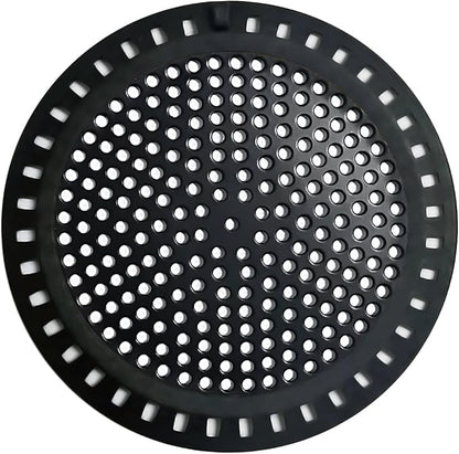 Hair Catcher Shower & Tub Drain Protector, Bathtub & Sink Drain Strainer, Flat & Round, Black