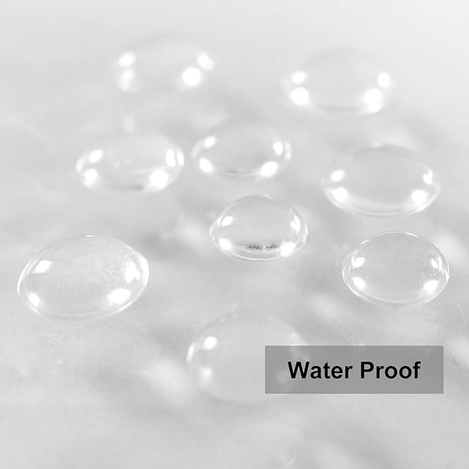 Barossa Design X-Long Shower Curtain Liner with 6 Magnets - 72" x 92", Waterproof PEVA Shower Liner for Bathroom, PVC Free, Metal Grommets - Clear, 72X92