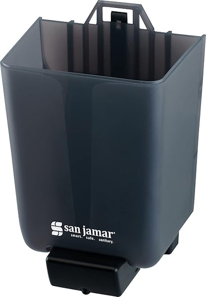 San Jamar Classic Plastic Manual Soap Dispenser, Hand Sanitizer Dispenser, Lotion Dispenser with Universal Compatibility for Home, Bathroom, Kitchen, Restooms, Restaurants, 46 Ounces, Black Pearl