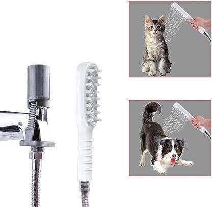 Water Saving Pet Shower Shower Head Comb For Bath Time Massage ABS Construction Quick Installation Grooming Tool Dog Bath Sprayer ABS