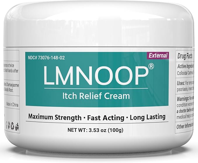 Anti Itch Cream, Extra Strength Anti-Itch Ointment, Relieves Rashes and Itching Caused by Insect Bites, Sunburns, Pet Hair, Dust Contact Allergies, and Poison Ivy, Poison Oak, and Poison Sumac 3.53OZ