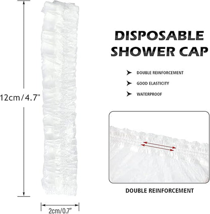 100 Pcs Dog Shower Cap Dog Ear Covers for Bathing Disposable Pet Shower Caps Plastic Overhanging Dog Ear Protection Cats Ear Drops Guard for Kitten Puppy Small Pets Bath Clear Waterproof (100 Pcs)