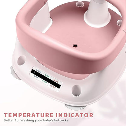 Baby Bath Seat, Infant/Toddler Sit Up Bathtub Seat for 6-12-24 Months, Baby Bath Essentials, Great Shower Gifts for Newborn and New Mothers