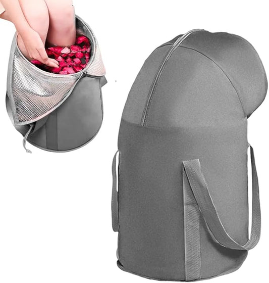 Collapsible Bucket for Soaking Feet,Portable Travel Foot Bath Tub,Fully Wrapped Knee Fumigation Foot Soaking Bath Basin,Foot Spa Bag for Outdoor Travel Camping Fishing