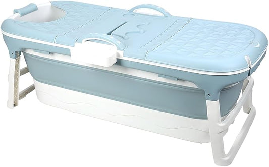 Portable Bathtub for Adult, Large Collapsible Tub, Portable Tub for Adults, Tub for Shower, Sweat Steaming Spa Sweat Steaming Bathtub, Effortless Folding Bathtub, Hot Bath, Ice Bath 46 in