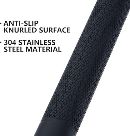 20 Inch Anti Slip Shower Grab Bar Oil Rubbed Black 1.25" Diameter,Munzong 2 Pack Bathroom Grab Bar, Knurled Bathroom Balance Bar,Safety Hand Rail Support Handicap Elderly Senior Assist Bath Handle