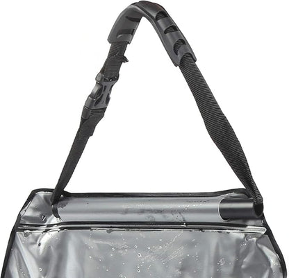 Drfeify Sun Heated 20L Solar Shower Bag with Thermometer for Camping and PVC Material
